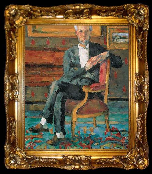 framed  Paul Cezanne Victor Chocquet Seated, ta009-2
